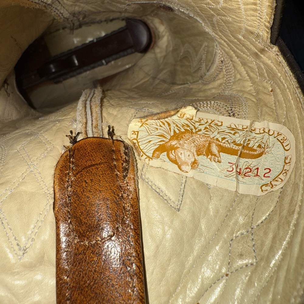 Dan Post Two-Tone Leather Cowboy Boots - Picture 10 of 12